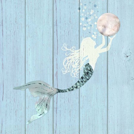 Framed Gathering Pearls II Print