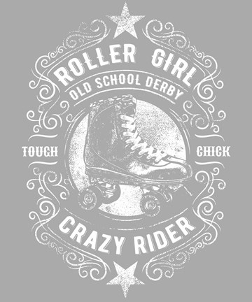 Framed Roller Girl Tee Print