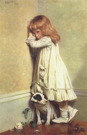 Framed In Disgrace, 1885 Print