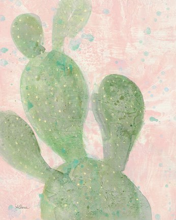 Framed Cactus Panel I Print