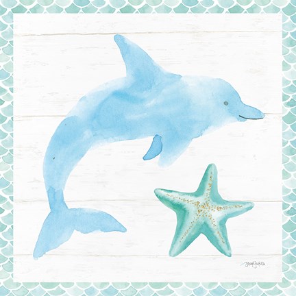 Framed Mermaid Friends VIII Print