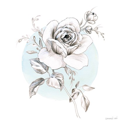 Framed Sketchbook Garden III Print