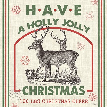 Framed Farmhouse Holiday IV Print