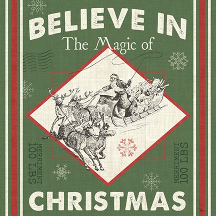 Framed Farmhouse Holiday III Color Print