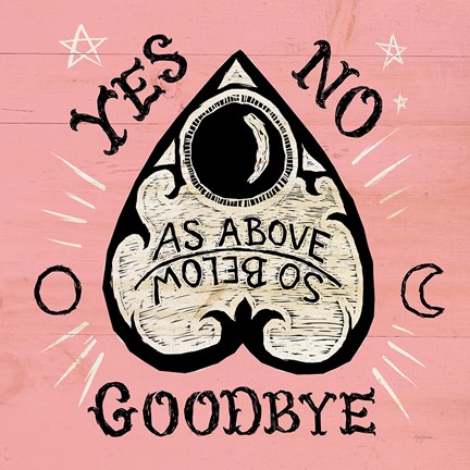 Framed Mystical Halloween Pink II Print