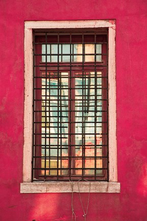 Framed Windows of Burano III Print