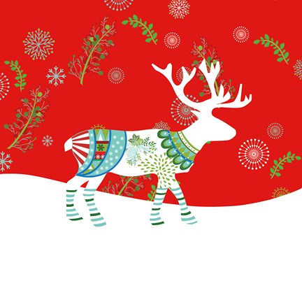 Framed Mod Holiday V Print