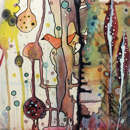 Framed Oiseau Rose Print