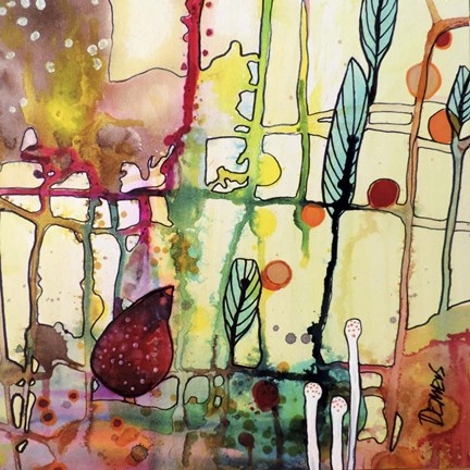 Framed Oiseau Rouge Print