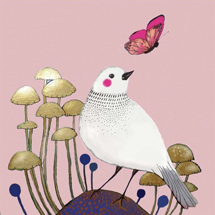 Framed Le Petit Sentier Rose Print