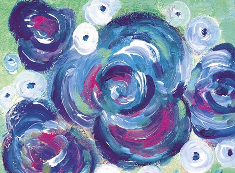 Framed Purple Roses Print