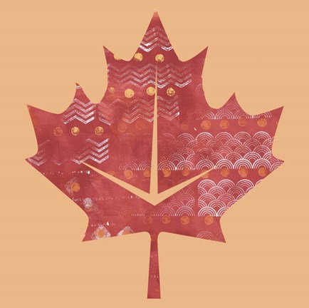 Framed Red Maple Leaf Print