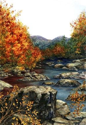 Framed Autumn Reflections Print