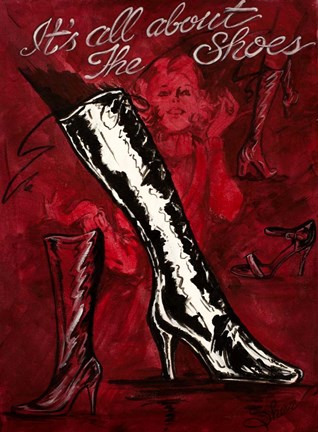 Framed It&#39;s All About The Shoes Print