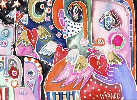 Framed Love from Far and Wide Print