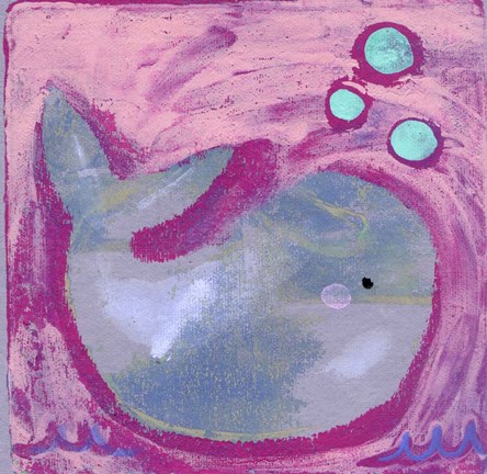 Framed Silly Whale Print