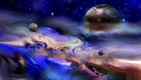 Framed Planet 5 Print