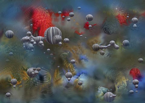 Framed Structure Grey Print