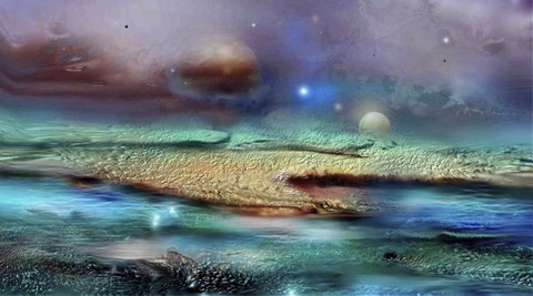 Framed Seacoast 1 Print