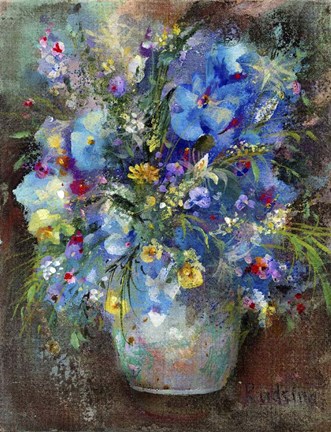 Framed Bouquet of Flowers 6 Print