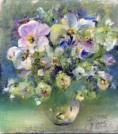 Framed Bouquet of Flowers 7 Print