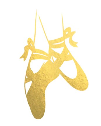 Framed Ballerina Slippers Print