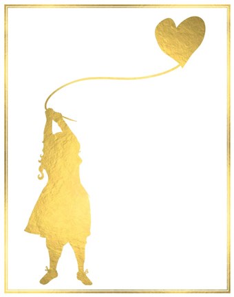 Framed Balloon Heart Print