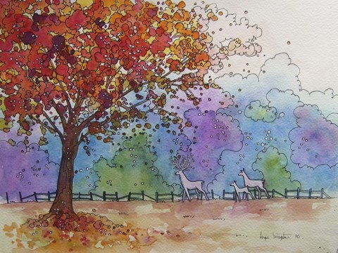 Framed Autumn Fire Print