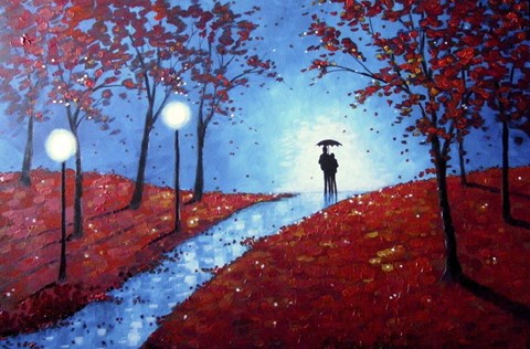 Framed Autumn Night Print