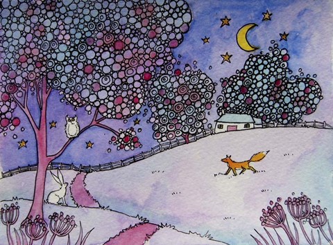 Framed Curious Fox Print