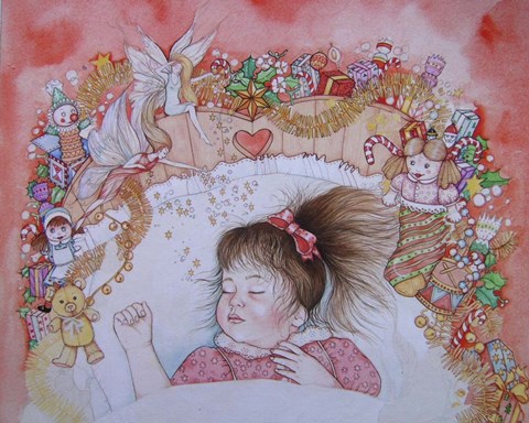 Framed Rachael's Christmas Dream Print