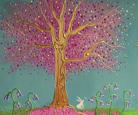 Framed Spring Bejewelled Print