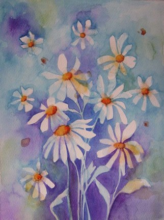 Framed Dancing Daisies Print