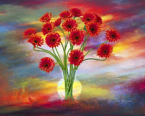 Framed Flowers Print