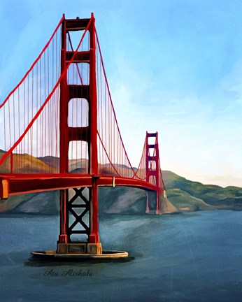 Framed Golden Gate Bridge Print