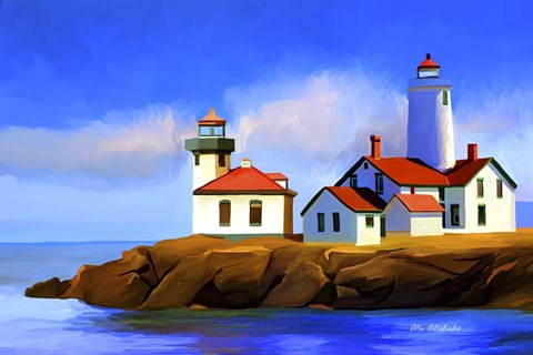 Framed Light House Print