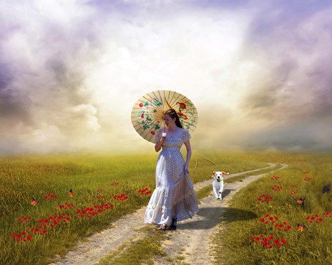 Framed Long Walk Print