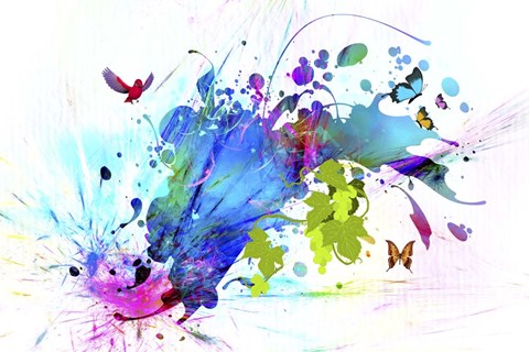 Framed Explosion 1 Print