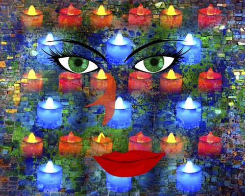 Framed Candle Eyes Print