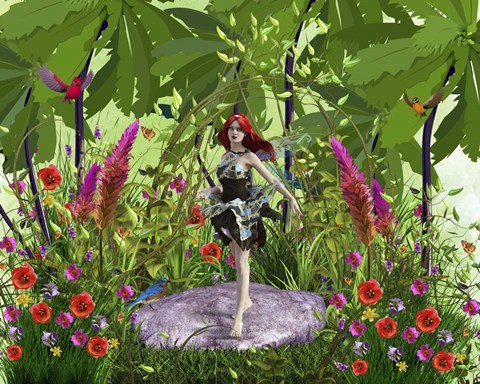 Framed Forest Fairy Print