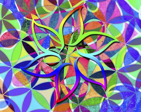 Framed Geometry 2225 Print