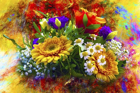 Framed Sarah Flowers Print