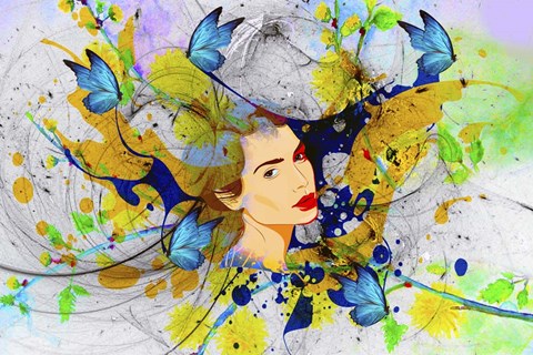 Framed Beauty Face Print