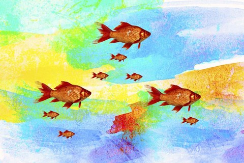 Framed Red Fish M3 Print