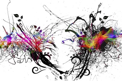 Framed Color Explosion A7 Print