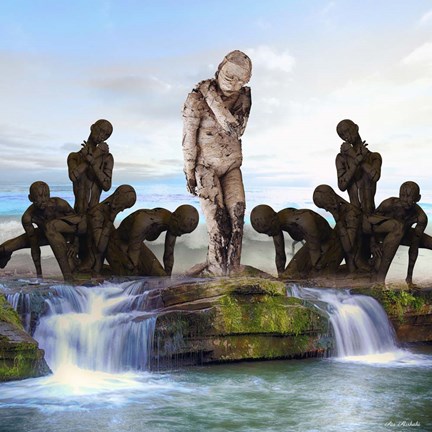 Framed Mother Nature and People Print