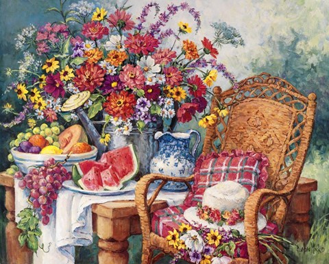 Framed Summers Picnic Print