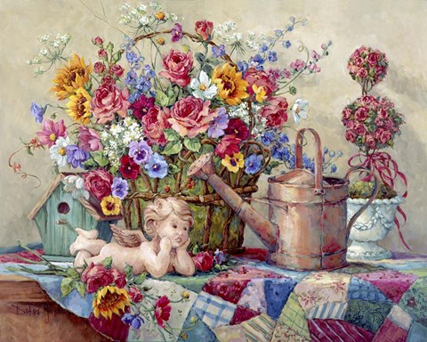 Framed Romantic Repose Print