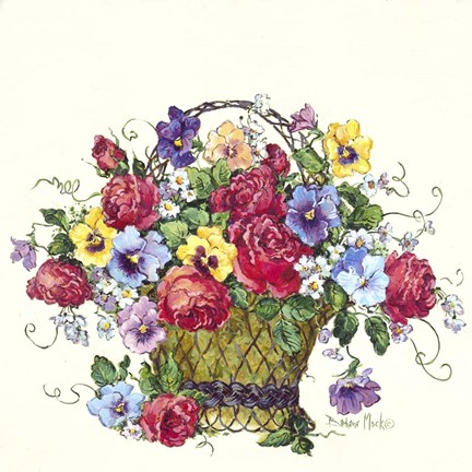 Framed Wire Basket Print