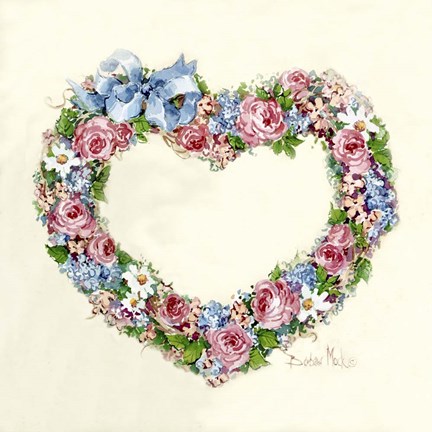 Framed Love&#39;s Wreath Print